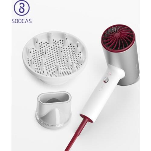 SOOCAS H5 Upgraded Negative Hair Dryer Professional Hair Dryer 1800W Blow Dryer Aluminum Alloy Powerful Electric Dryer