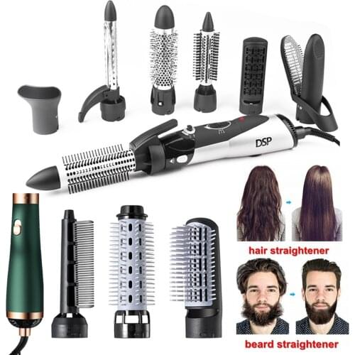 Hot Air Comb Integrated Hair Styling Tool for Men and Women Hair Dryer Curly Hair Straight Hair Massage Head Comb Multifunctiona