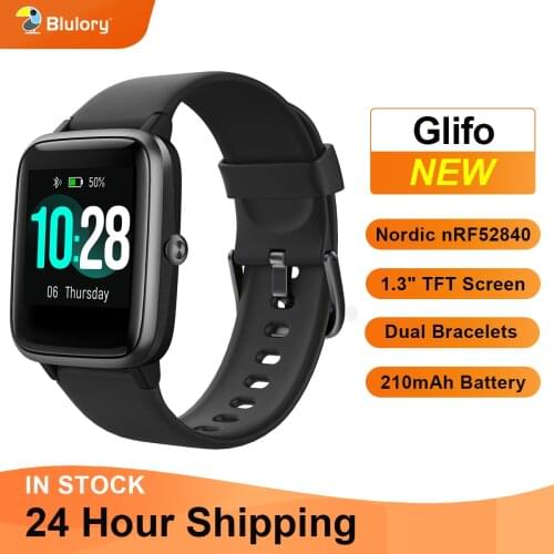 ID205L Smart Watch 1.3 Inch 2.5D Dial IP68 Waterproof Music/Phone/Heart Rate Monitoring Standby for 45 Days Smart Watch