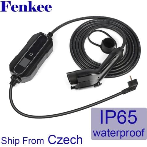 EVSE Type 1 SAE j1772 Level 2 Portable16Amp EV Charging Cable Schuko Plug or Electric Vehicle