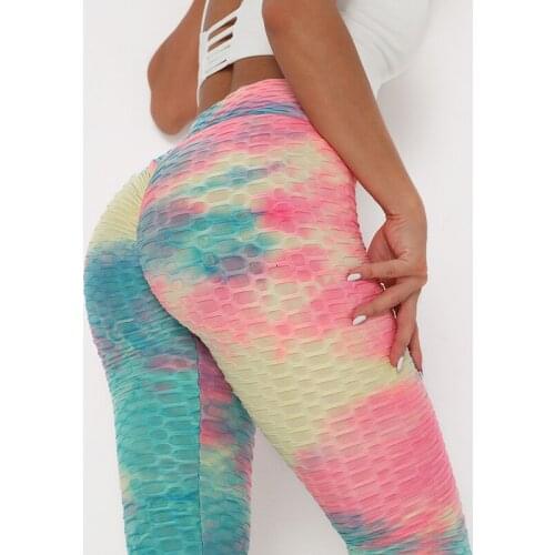 High Waist Ink Jacquard Leggings Sports Womens Fitness 2020 Slim Buttocks Bottoming Fashion Autumn And Winter