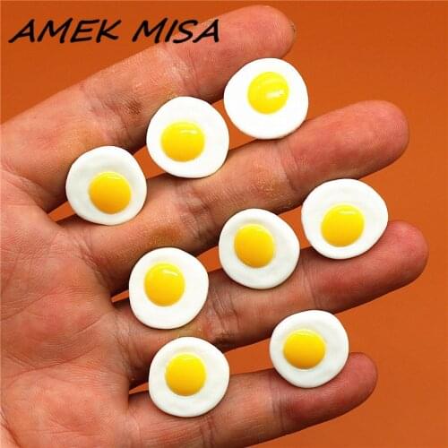1 to5pcs a Lot Novel Cute Mini Egg Shoe Charms Accessories Simulation Poached Egg Shoe Decoration fit croc jibz Kids X-mas Gift