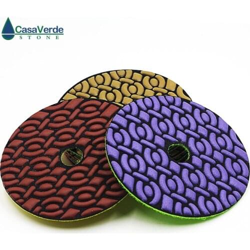 100mm New Design 4 inch Diamond Dry Polishing Abrasive Pads for Polishing Granite,Marble and Concrete