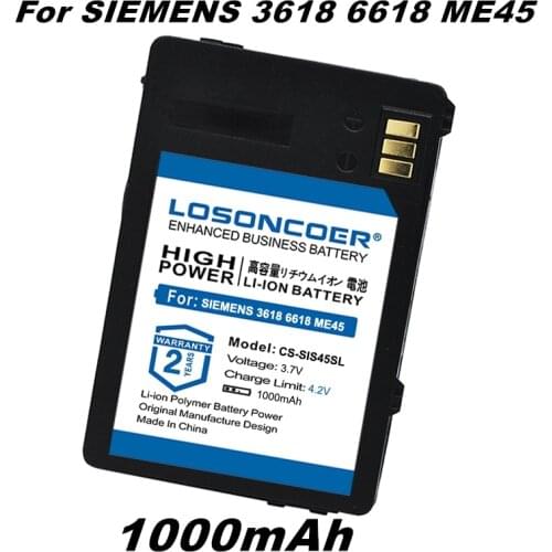 1000mAh CS-SIS45SL Battery V30145-K1310-X185, V30148-K1310-X183, V30148-K1310-X185-1 for Siemens 3618, 6618, ME45, S45, S45i