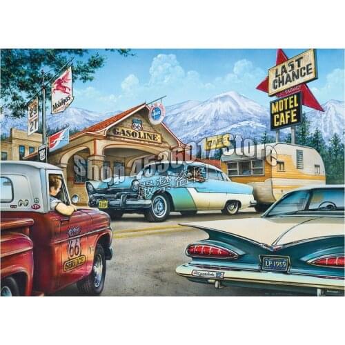 Diy needlework Diamond Mosaic full square 5d diamond painting Cars & Trucks Vintage & Nostalgia cross stitch embroidery kits