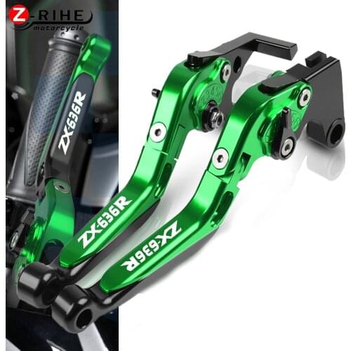 For KAWASAKI ZX636R ZX 636 R 2005 2006 05 06 Motorcycle Accessories Motorbike Aluminum Folding Extendable Brake Clutch Levers