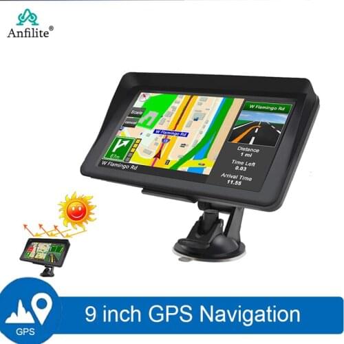 Anfilite 9 Inch Android 6.0 GPS Navigation with Free Maps 1GB+16GB FHD 1080P Car DVR Support 24 hours Parking monitoring