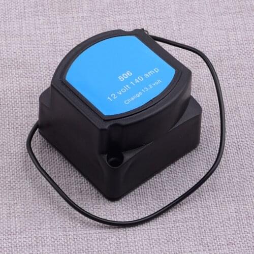 Car Dual Battery Kit Isolator Power Voltage Sensitive Split Charge Relay 12V 140A Fit for Camper Van 4x4 Leisure Vehicles Marine
