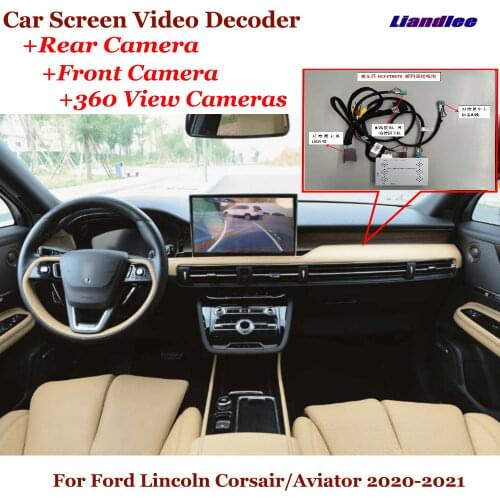Car Original Screen Upgrade For Lincoln Corsair/Aviator 2020-2021 DVR Reverse Image Decoder Rearview Front 360 Camera