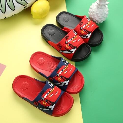 Disney cartoon car childrens slippers summer boys sandals and slippers