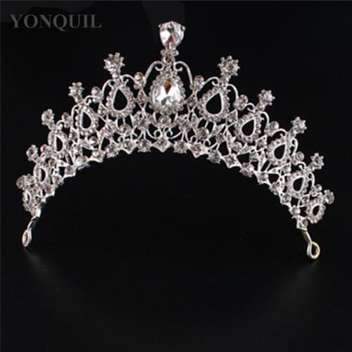 Hot European Designs Vintage Crystal Tiara Wedding Crown Bridal Tiara headpiece Rhinestone Tiaras Crowns Pageant MYQC002