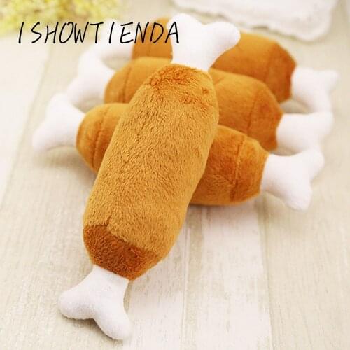 1PC Pet Cat and dog toy Chicken Legs Plush Toys Interactive Sound Toys dog accessories for small dogs grooming