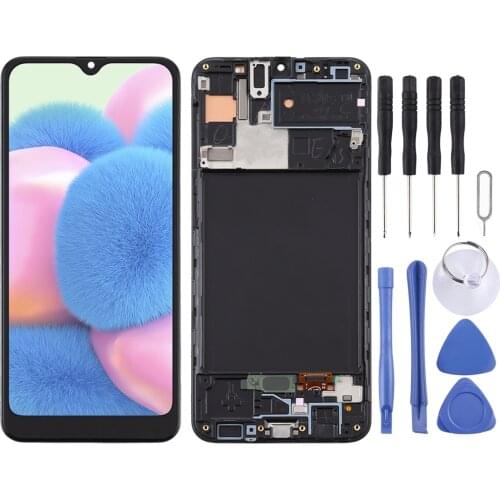 IPartsBuy for Samsung Galaxy A30s TFT Material LCD Screen and Digitizer Full Assembly With Frame