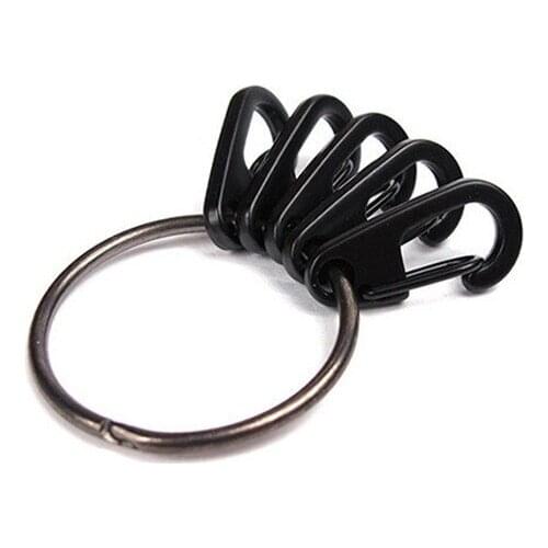 Alloy Carabiner Bottle Hook Keychain Buckle Hanging Padlock Release Keyring Camping Hiking tents Spring Snap Hook