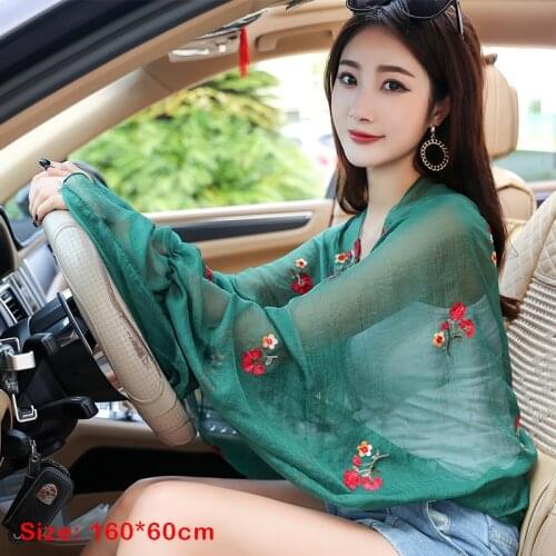 Summer Women Chiffon Loose Shawl Casual Beach Floral Cardigan Coat Anti-UV Shawl Kimono Blouse Sun Protection Bikini Cover Ups