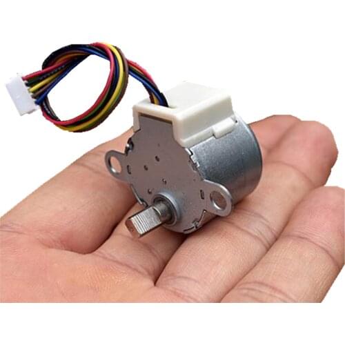 Mini 4 Phase 5 Wire Electric Stepping Gear Motor Speed Reducer Tiny 24BYJ DC 12V Stepper Geard Motor DIY Crystal Ball Robot