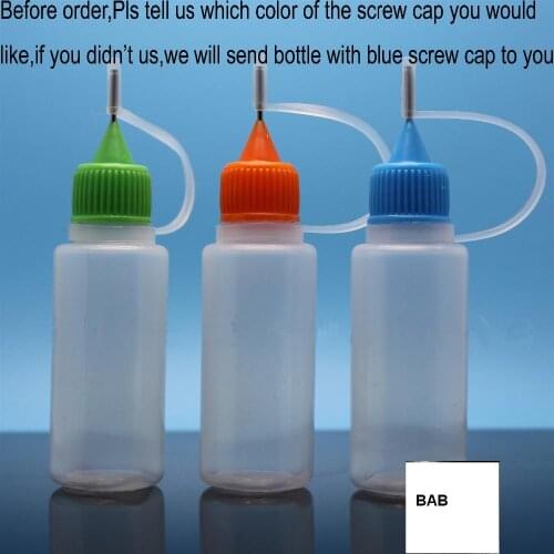 Wholesale 100 pcs/Lot empty plastic 15ML steel needle embeded Drppper Bottles/Liquid Dripper/Plastic Bottle/dispensing bottle