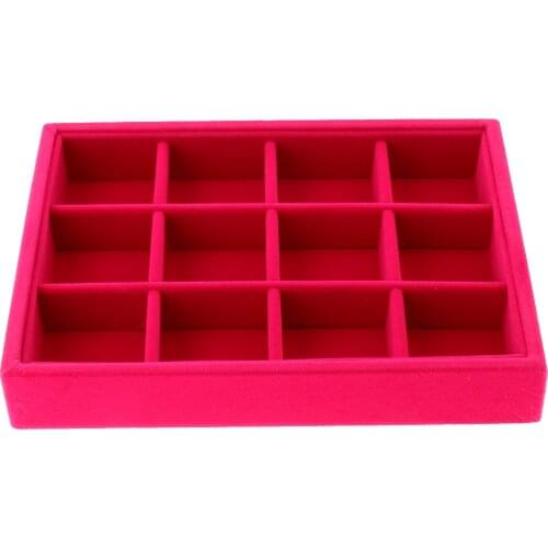 Drawer Organizer Stackable Jewelry Display Tray Necklace Earrings Ring Storage