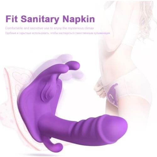 10Speed Heat Rabbit Dildo Vibrator Vaginal panties Massager Clitoris Stimulate Vibrator Wireless Remote Erotic Sex Toy For Women