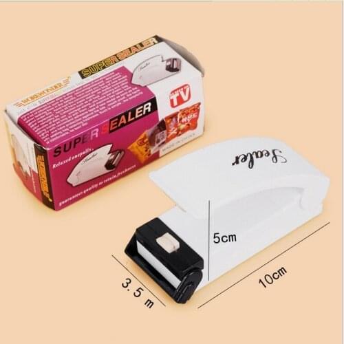 Magic Sealer Plastic Bags Household Mini Hand Pressure Type Sealing Machine portable food sealer 100 pcs