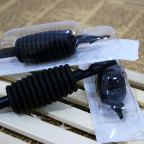 2019 Tattoo Handle Disposable Tattoo Handle 25mm Black Silicone Handle 5FT-15FT 3D-14D Wholesale 20pcs/Lot Individually Wrapped