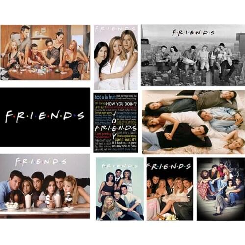 5D DIY Embroidery Diamond Picture TV Series Home Decor Paintings FRIENDS Full Round Drill Cross Stitch Wall Art Handmade Gift