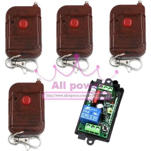 AC110V 220V Wireless 1 Channel Way Wireless Remote Control Switch Relay Output Jog/inter-lock /self-lock