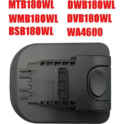 Adapter Converter DWB18OWL MTB18OWL MWB18OWL use Makita DeWolt Milwaukee Devon Li-ion Battery on Worx Orange Small Foot 20V Tool