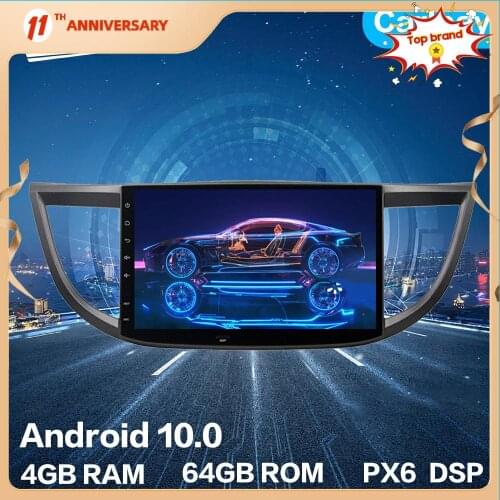 Aotsr Android 10.0 4+64G Car Radio GPS Navigation Car Stereo Video Multimedia Player For HONDA CRV CR-V 2012 - 2015 DSP Carplay