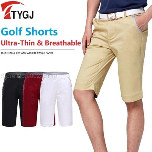 Authentic Golf Trousers Mens Shorts Breathable Elastic Male Shorts Summer Thin Dry Fit Sweat Short Pants Golf Clothing