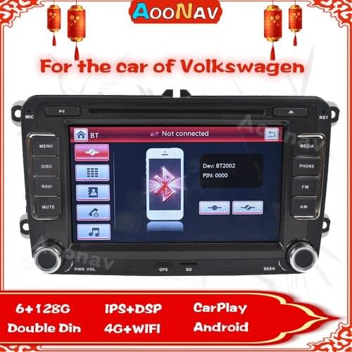 6G 128G Android 10 Car radio Setero for VW Golf Polo Tiguan Passat b7 b6 skoda rapid octavia Auto Audio 360 5G Wifi