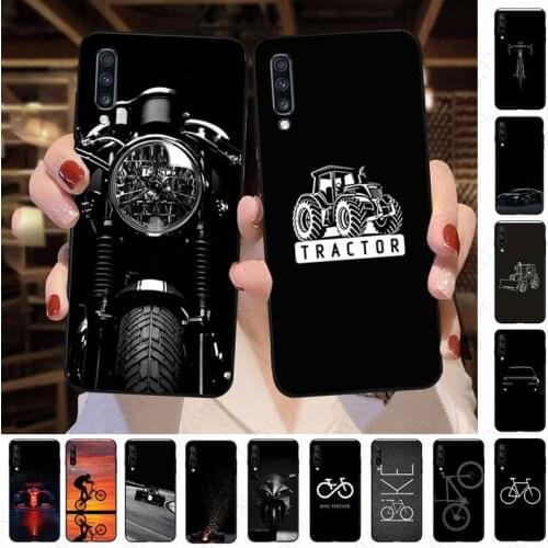 Motorcycle bike Cars Man soft Phone Cover For Samsung Galaxy A50 A10 A20 A20E A20S A30S A40 A51 A70 A30 A12 A6 A7 A8 A21S cases