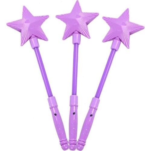 Children Illuminated Toys Five-pointed Star Flash Stick Stars Magic Bar Kids Girl Fairy Star Rod Toy Gifts -17 NSV775