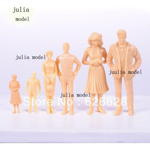 DIY sand table model building model material landscape scene Skin Color villain Unpainted figure100pc