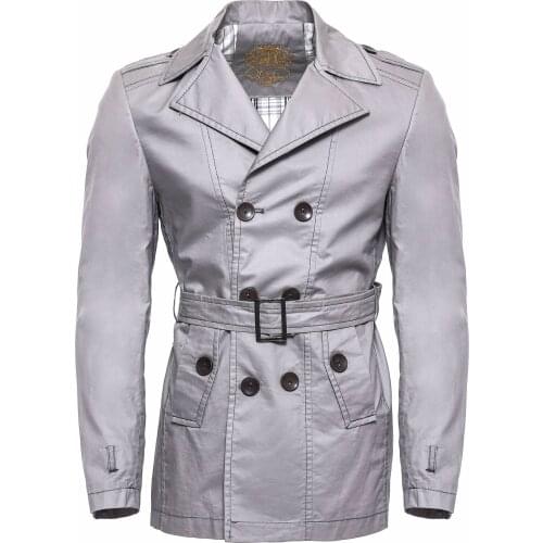 Double Breasted Grey Trenchcoat Wessi