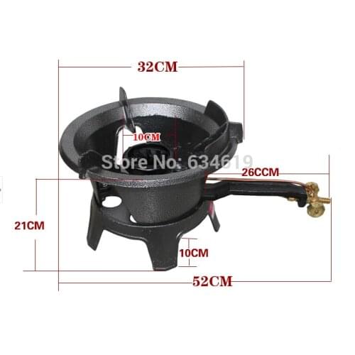 High fire home commercial cooking burner hotel restaurant fast cooking burner solid cast iron burner