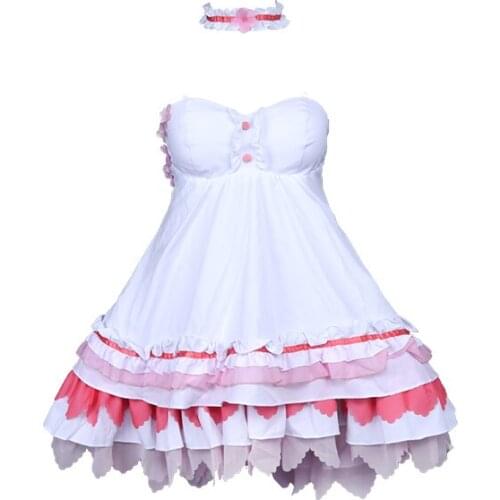 Anime Kasugano Sora Yosuga no Sora Cosplay Kasugano Sora Cosplay Costume Summer Dress Pink Dress