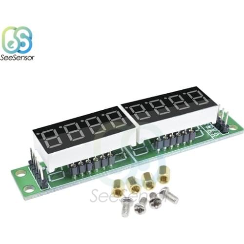 MAX7219 LED Digital Tube Display Module Board 8 Digit 7 Segment Control Microcontroller MCU DIY KIT with Screws for Arduino