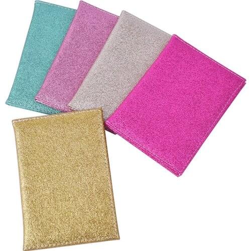 Crystal Shine Leather Passport Covers Wallet Women Cute Passports Holder ID Card Organizer Case For Travel