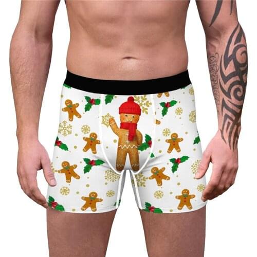 Mens Stretch Boxer Brief 3D Print Funny Boxers Novelty Boxer Shorts Humorous Underwear Breathable Panties Brand Underpants