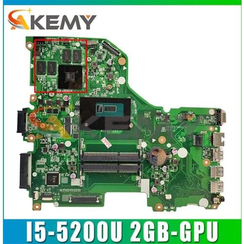 NBMVM11007 DA0ZRTMB6D0 ZRT For Acer Aspire E5-573 E5-573G Laptop Motherboard With SR23Y I5-5200U CPU 2GB-GPU 100% Fully Tested