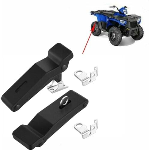 NEW-2877447 Flexible Rubber Front Storage Rack Latch 4Inch for Polaris Sportsman 500 550 800 850 1000 (2 Pack)