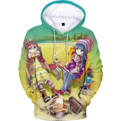 2021 New Arrival 3D Print Yuru Camp△ Hoodies New the film Character Men/Women Autumn Winter Hoodie Streetwear Clothes