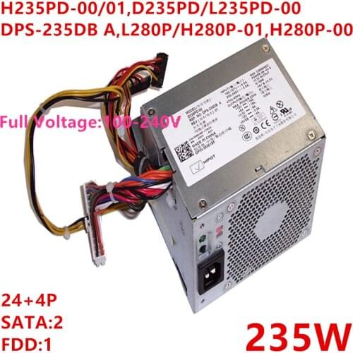 New PSU For Dell 620 745 755 945 320 210 3100 235WPower Supply H235PD-00/01 D235PD/L235PD-00 DPS-235DB A L280P/H280P-01 H280P-00
