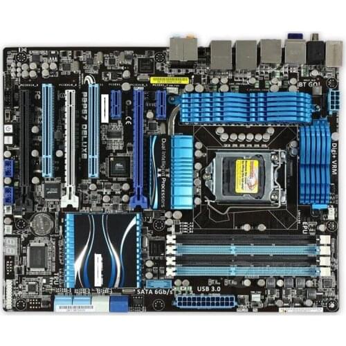 ASUS P8P67 Deluxe original motherboard DDR3 LGA 1155 for I3 I5 I7 32nm CPU 32GB USB3.0 SATA3 P67 motherboard Free shipping