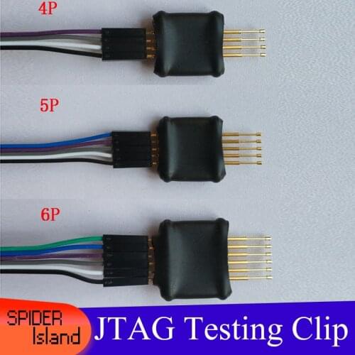 PCB Test Clip Fixture PCB Test pin / PCB probe / Single Row 2.54 MM /Programming Download / Spring Pin 3-10P JTAG