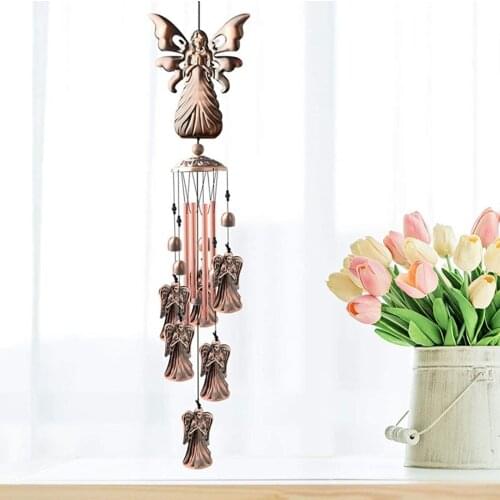 Retro Metal Angel Wind Chimes Mobile Garden Home Porch Tree ing Decor