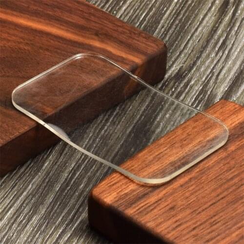 Silicone Forehead False Lash Glue Pallet, Eyelash Extension Stand Holder Pad Plate 8.5x14x0.2 cm