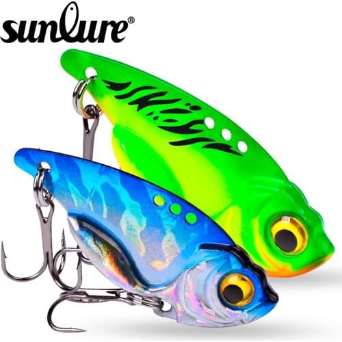 1pc VIB sunlure 3D Eyes Floating Pencil 5g-7g-10g-15g Spoon Painting Fishing Lure Hard Bait Fishing Tackle Treble Hook