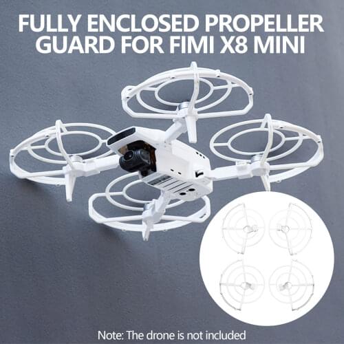 SUNNYLIFE Propeller Guard Protector Fully Enclosed Drone Blades Protective Ring Quick Release for FIMI X8 MINI Drone Accessories